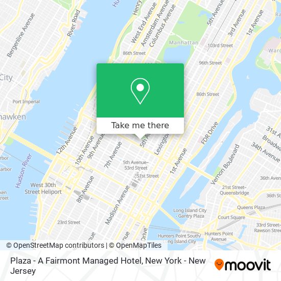 Plaza - A Fairmont Managed Hotel map