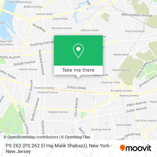 Mapa de PS 262 (PS 262 El Haj Malik Shabazz)