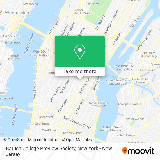 Mapa de Baruch College Pre-Law Society