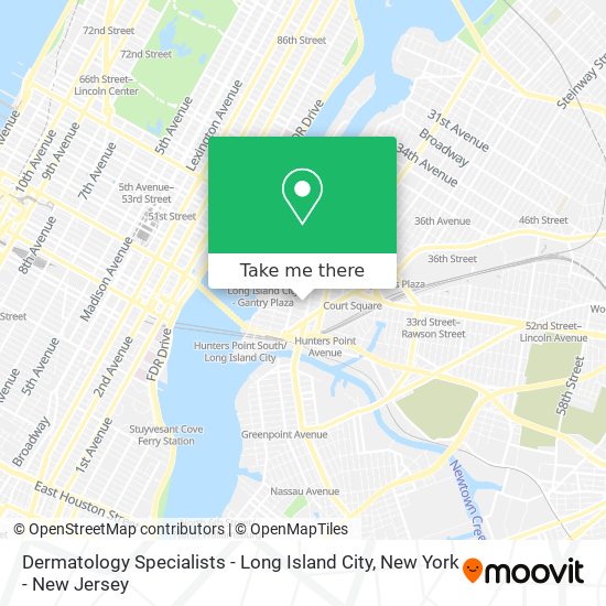 Mapa de Dermatology Specialists - Long Island City