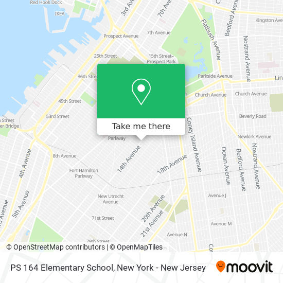 Mapa de PS 164 Elementary School