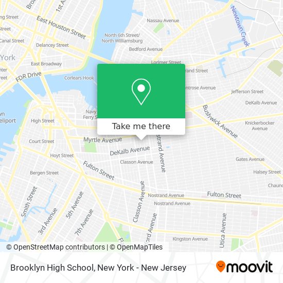 Mapa de Brooklyn High School