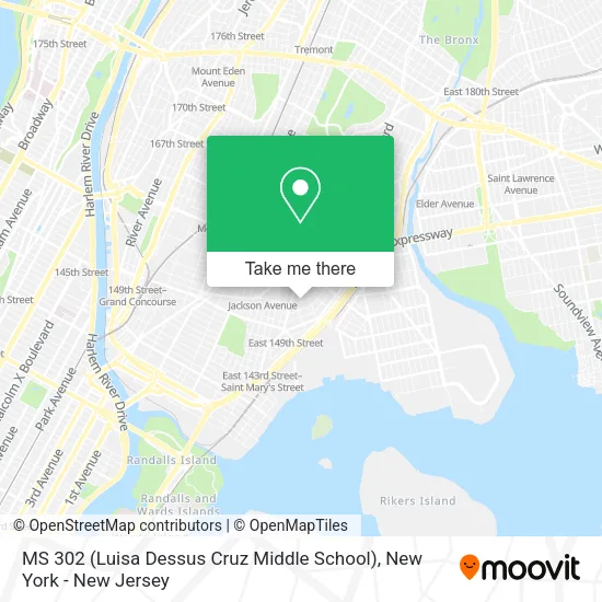 MS 302 (Luisa Dessus Cruz Middle School) map