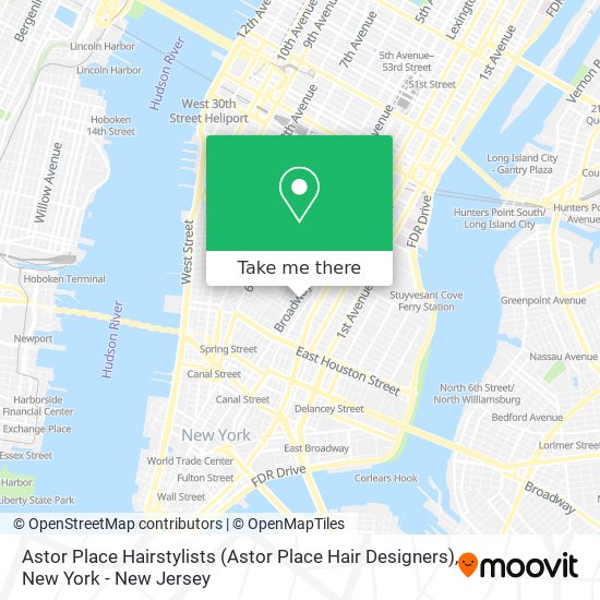 Mapa de Astor Place Hairstylists (Astor Place Hair Designers)