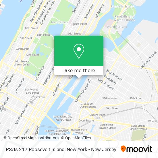 PS/Is 217 Roosevelt Island map