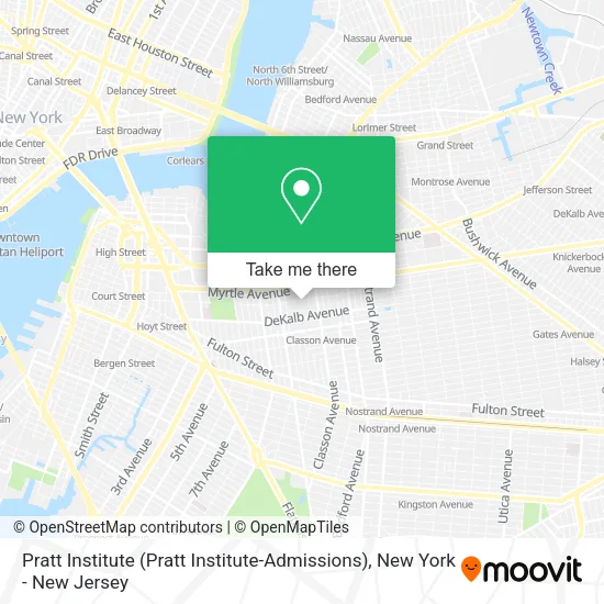 Pratt Institute (Pratt Institute-Admissions) map