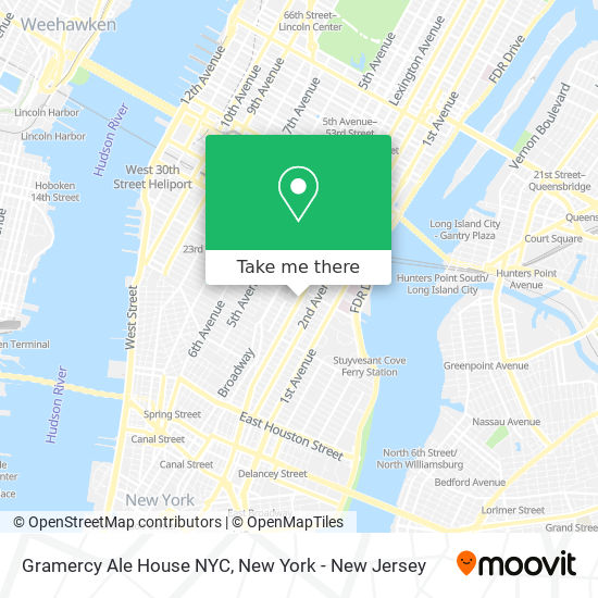 Gramercy Ale House NYC map