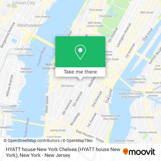 HYATT house-New York Chelsea map