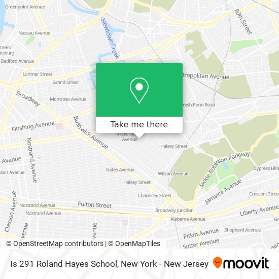 Is 291 Roland Hayes School map