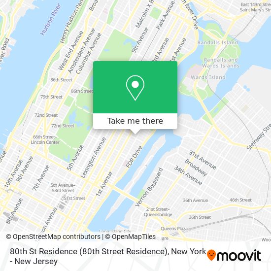 Mapa de 80th St Residence (80th Street Residence)