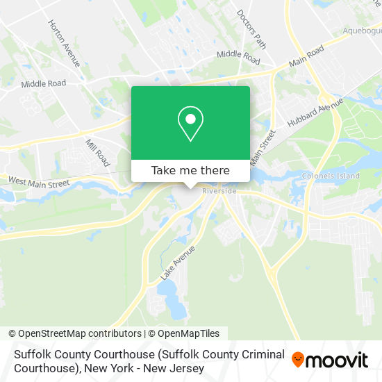 Suffolk County Courthouse map