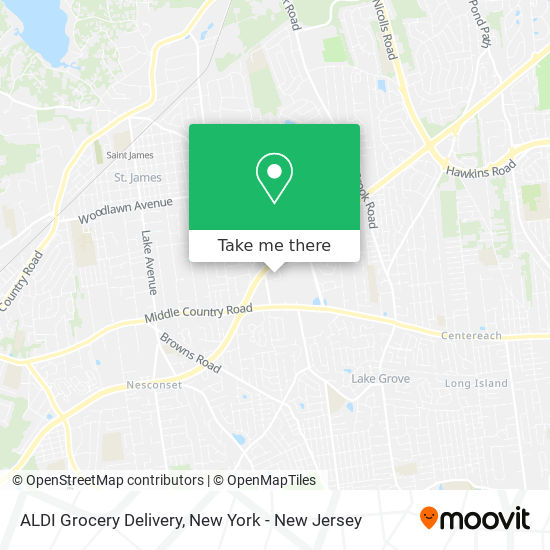 ALDI Grocery Delivery map