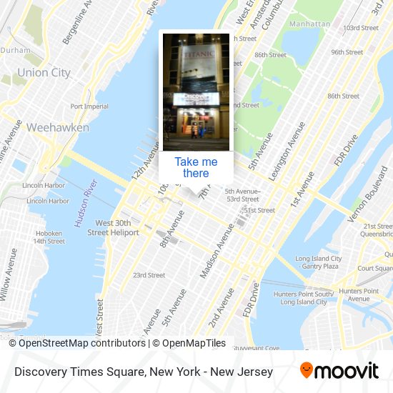 Discovery Times Square map