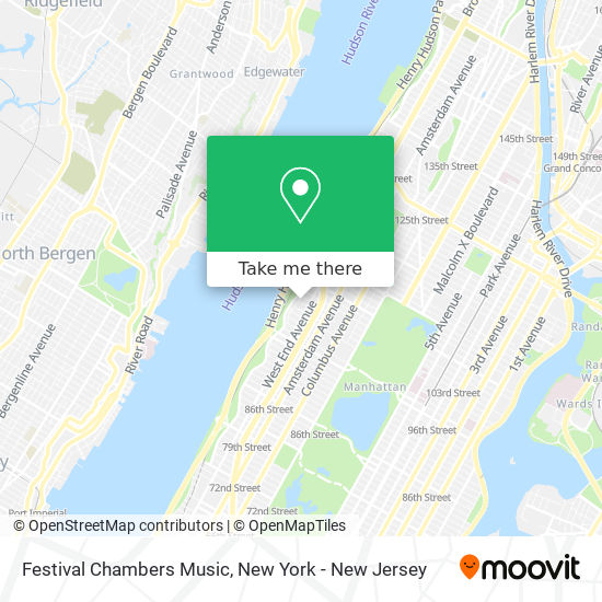 Festival Chambers Music map