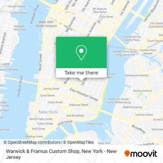 Warwick & Framus Custom Shop map