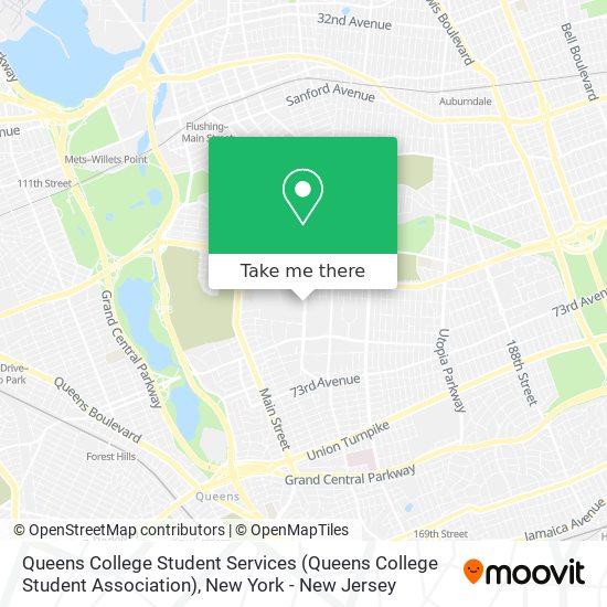 Queens College Student Services map