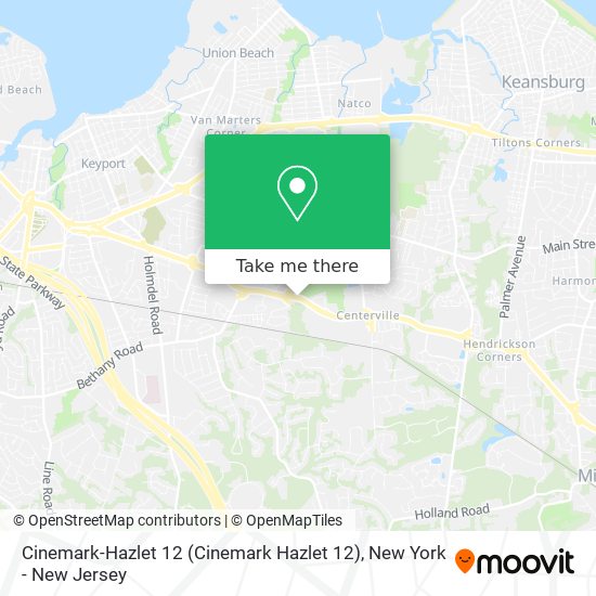 Cinemark-Hazlet 12 map