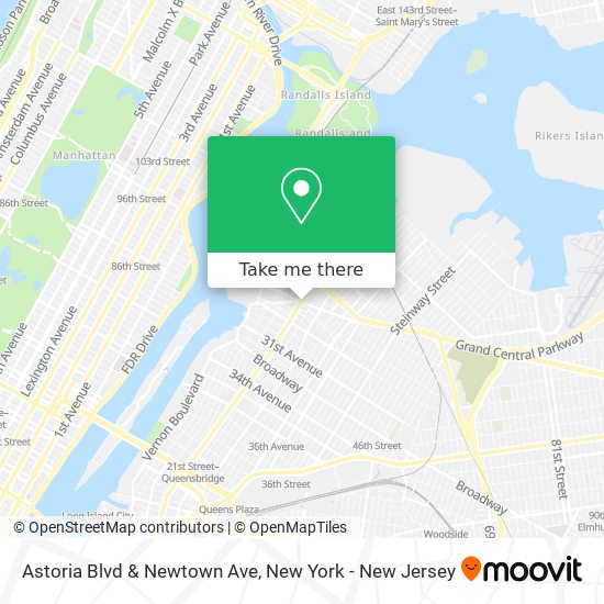 Mapa de Astoria Blvd & Newtown Ave