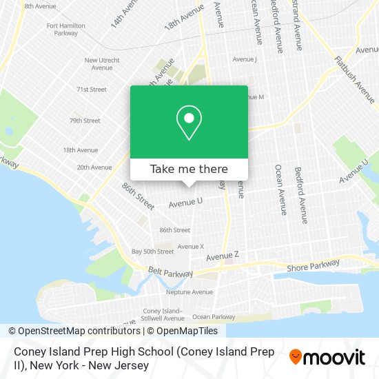 Coney Island Prep High School (Coney Island Prep II) map
