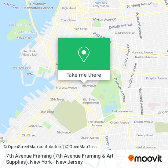 Mapa de 7th Avenue Framing (7th Avenue Framing & Art Supplies)