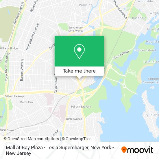 Mapa de Mall at Bay Plaza - Tesla Supercharger