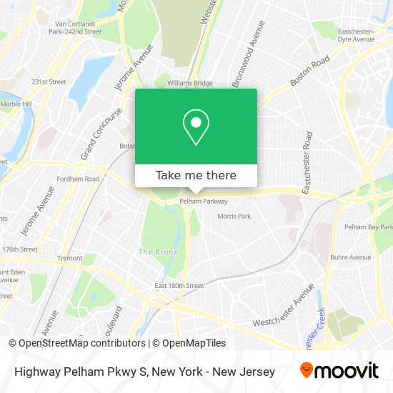 Highway  Pelham Pkwy S map