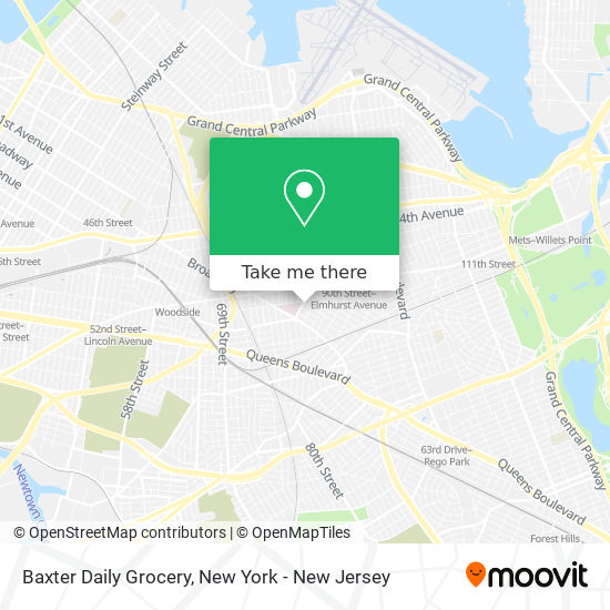 Baxter Daily Grocery map