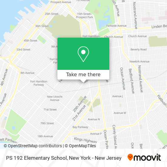 PS 192 Elementary School map