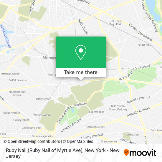 Mapa de Ruby Nail (Ruby Nail of Myrtle Ave)