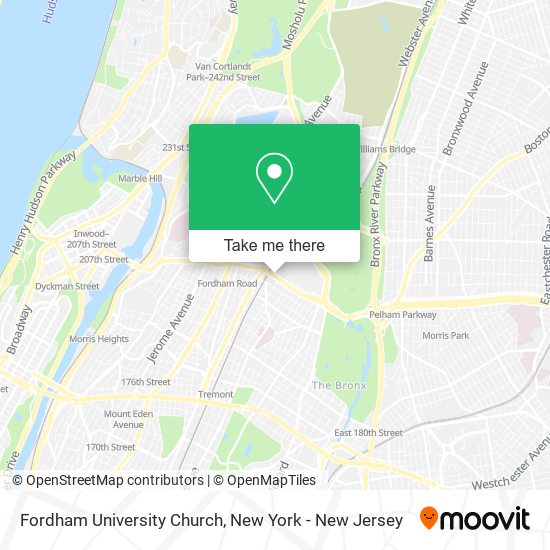 Mapa de Fordham University Church