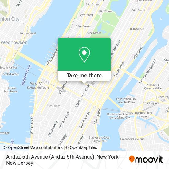 Andaz-5th Avenue map