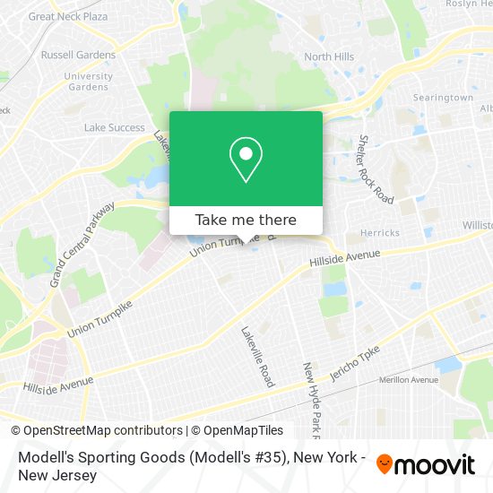 Mapa de Modell's Sporting Goods (Modell's #35)