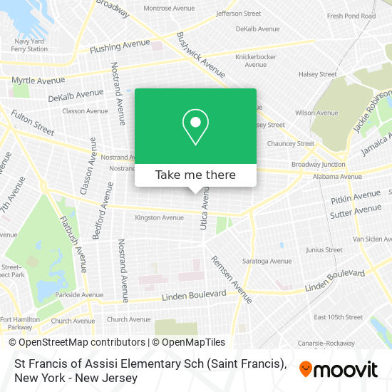 St Francis of Assisi Elementary Sch (Saint Francis) map