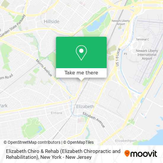Mapa de Elizabeth Chiro & Rehab (Elizabeth Chiropractic and Rehabilitation)