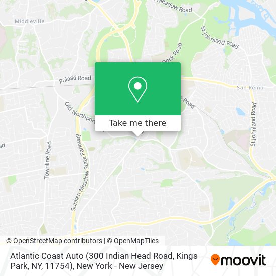 Atlantic Coast Auto (300 Indian Head Road, Kings Park, NY, 11754) map