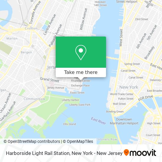 Mapa de Harborside Light Rail Station