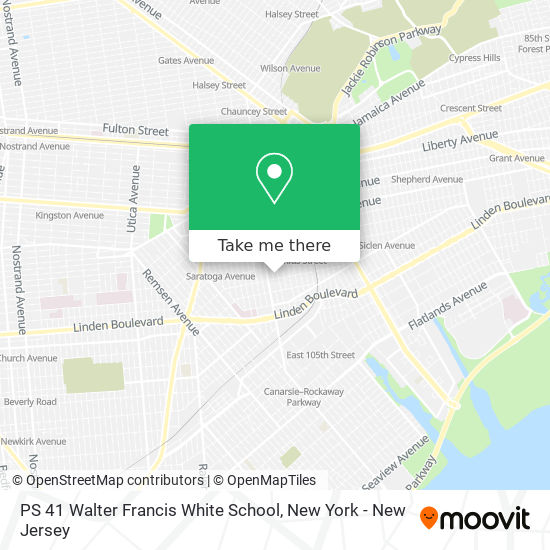 PS 41 Walter Francis White School map