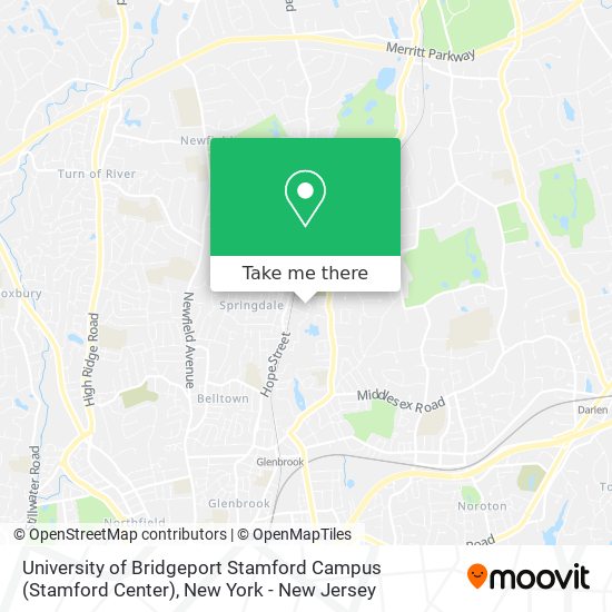 University of Bridgeport Stamford Campus (Stamford Center) map