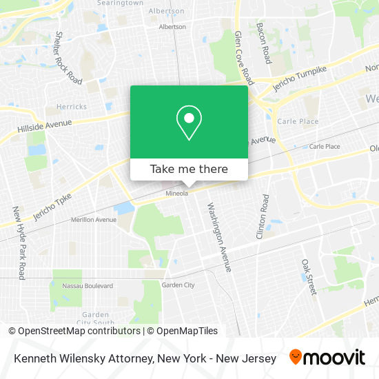 Kenneth Wilensky Attorney map
