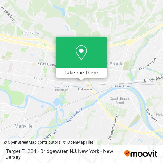 Target T1224 - Bridgewater, NJ map