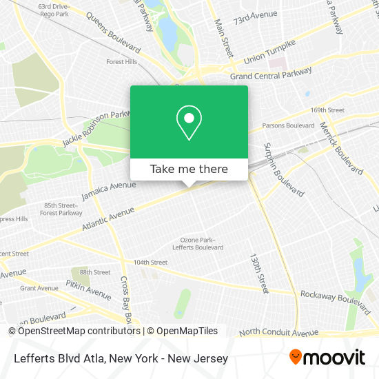 Lefferts Blvd Atla map