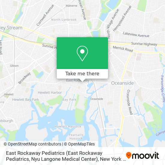 East Rockaway Pediatrics (East Rockaway Pediatrics, Nyu Langone Medical Center) map