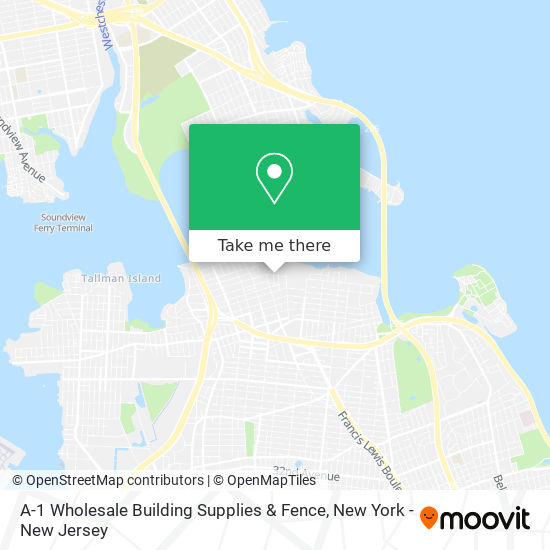 A-1 Wholesale Building Supplies & Fence map