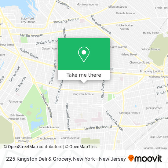 225 Kingston Deli & Grocery map