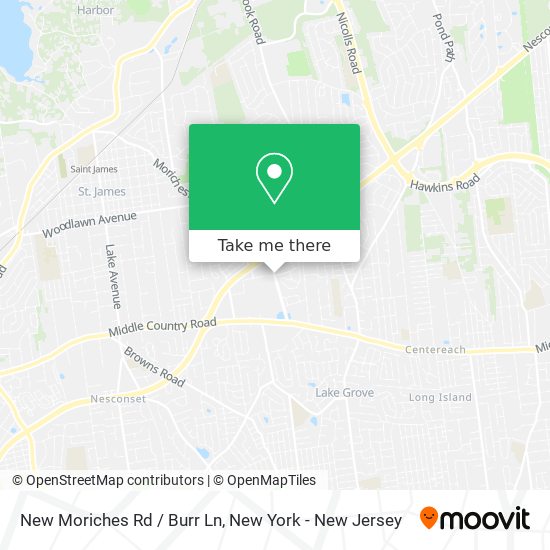 Mapa de New Moriches Rd / Burr Ln