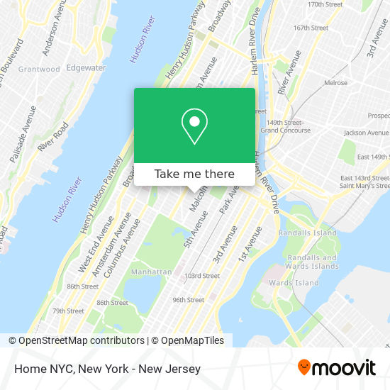 Mapa de Home NYC