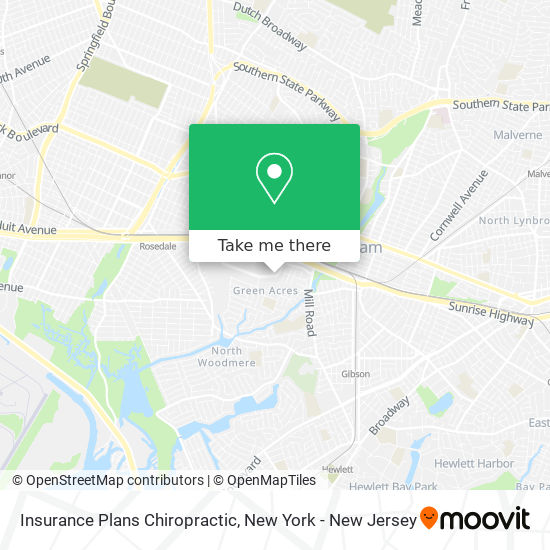 Insurance Plans Chiropractic map