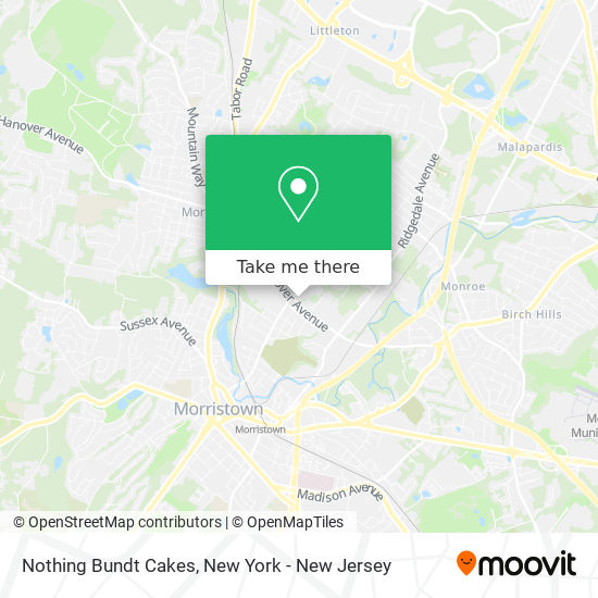 Nothing Bundt Cakes map