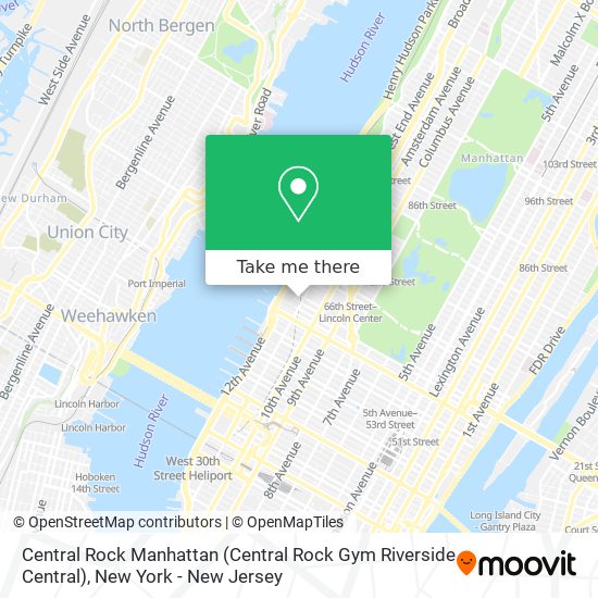 Mapa de Central Rock Manhattan (Central Rock Gym Riverside Central)