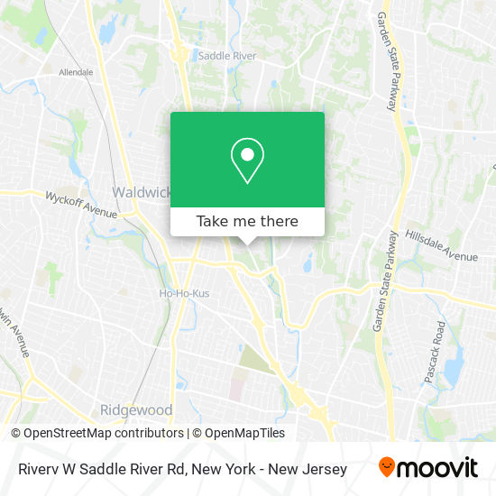 Riverv W Saddle River Rd map